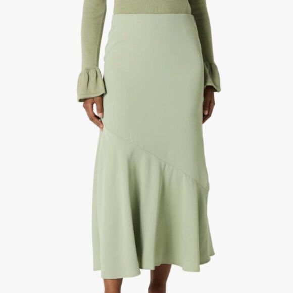 Women’s Maxi Skirt M NWT Flowy Long Lined Lightweight Boho Minimalist - Picture 4 of 10